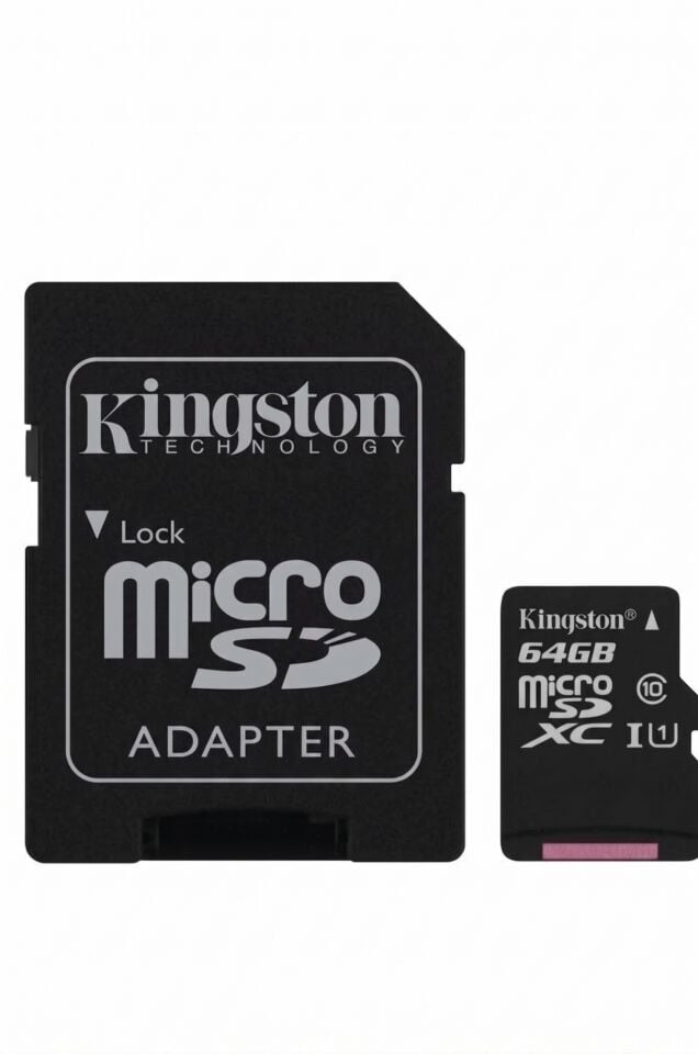 Kingston Canvas Select Plus 64GB MicroSD Kart (Adaptörlü)